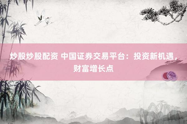 炒股炒股配资 中国证券交易平台：投资新机遇，财富增长点
