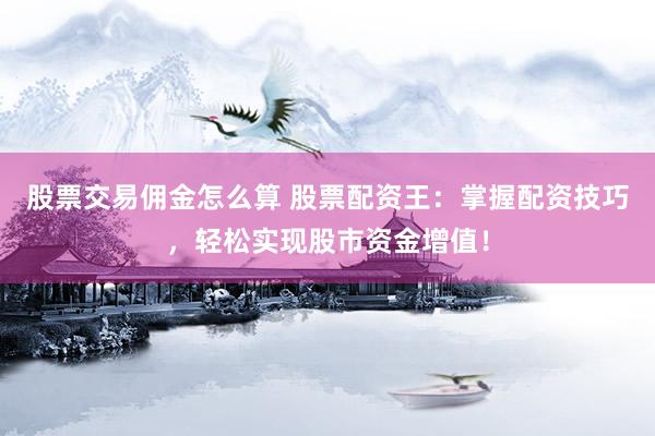股票交易佣金怎么算 股票配资王：掌握配资技巧，轻松实现股市资金增值！