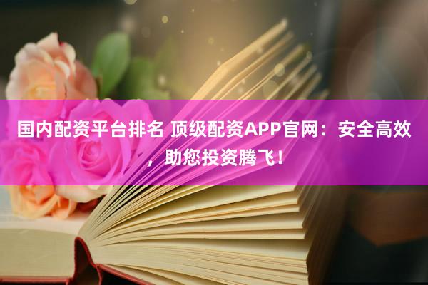 国内配资平台排名 顶级配资APP官网：安全高效，助您投资腾飞！