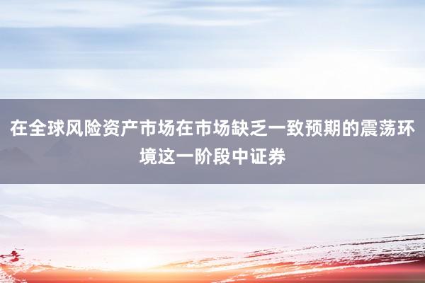 在全球风险资产市场在市场缺乏一致预期的震荡环境这一阶段中证券