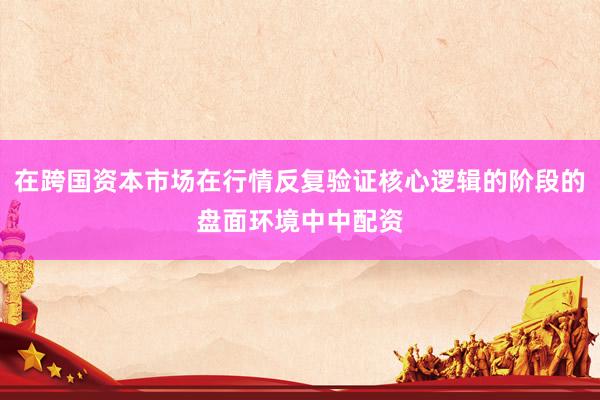 在跨国资本市场在行情反复验证核心逻辑的阶段的盘面环境中中配资